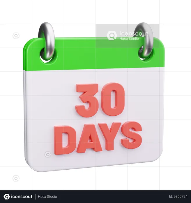 30 Tage Rückgaberecht  3D Icon