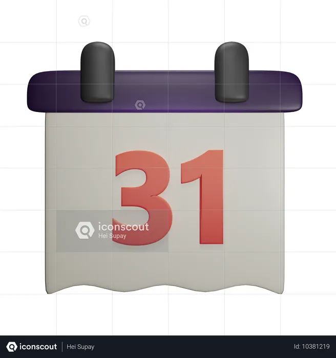 31. Oktober  3D Icon