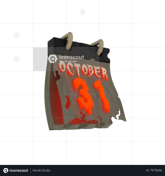 31st October  3D Icon