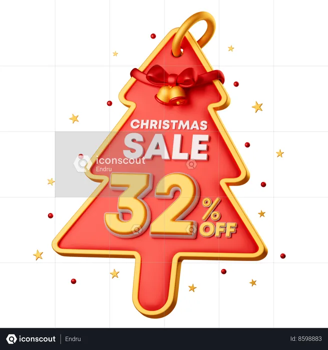 32 Percentage Special Offer  3D Icon