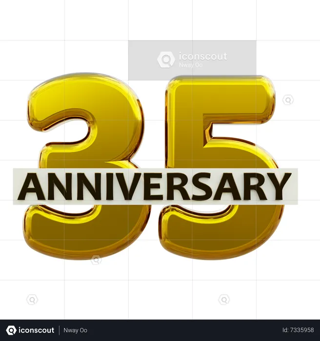 35º aniversário  3D Icon