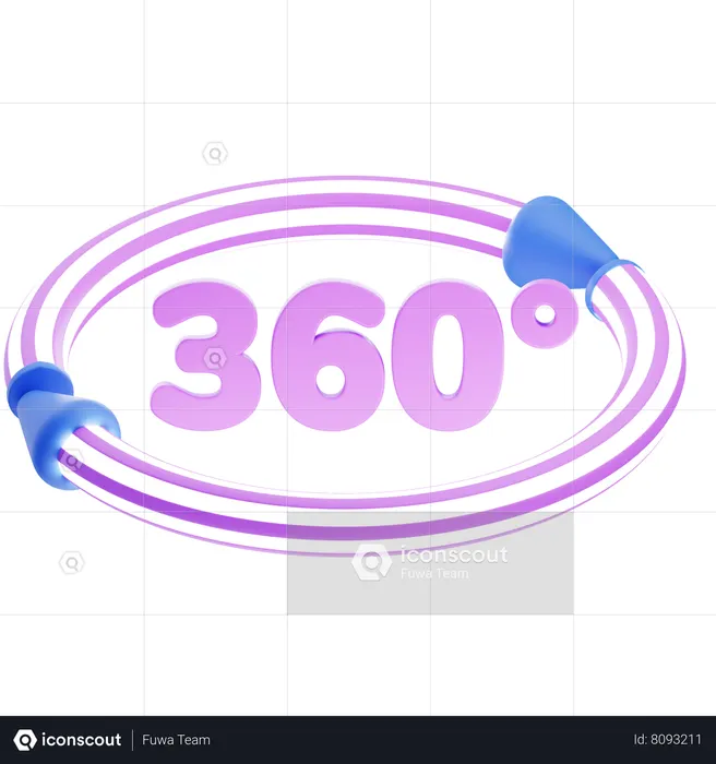 360  3D Icon