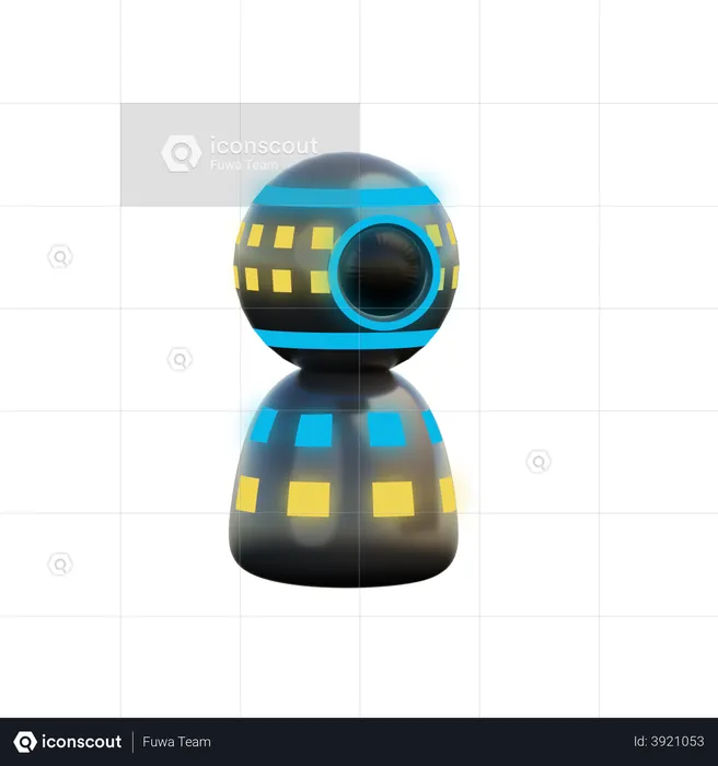 360 Camera  3D Illustration