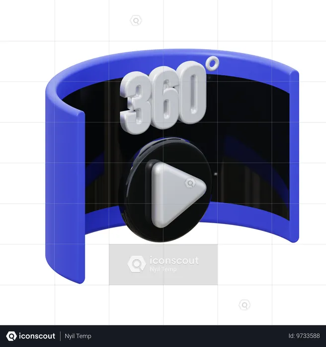 360度動画  3D Icon