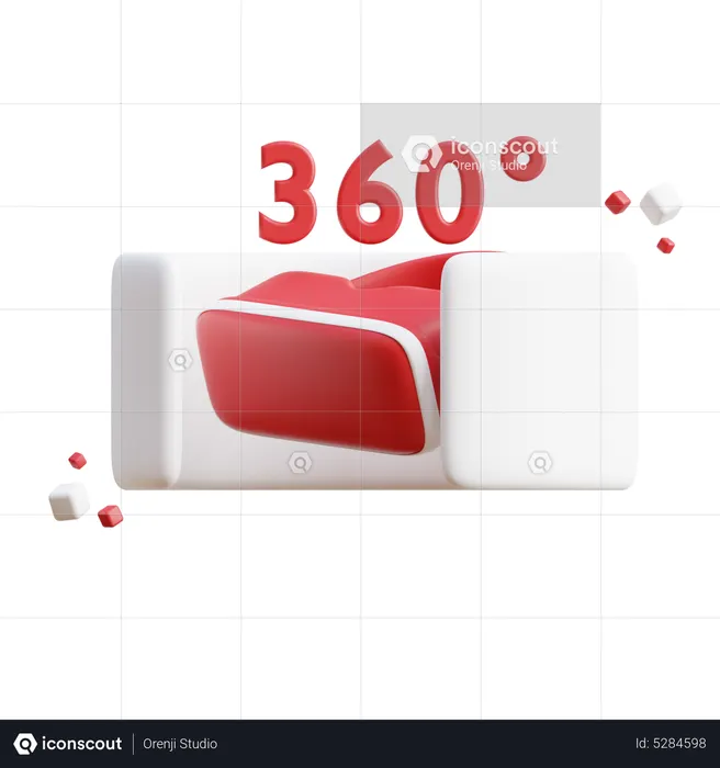 360 Degree Vr  3D Icon