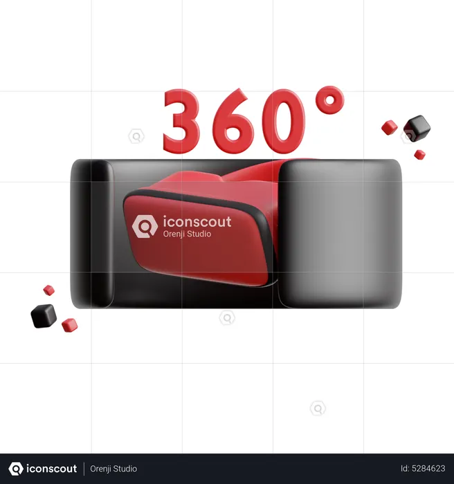 360 Degree Vr  3D Icon
