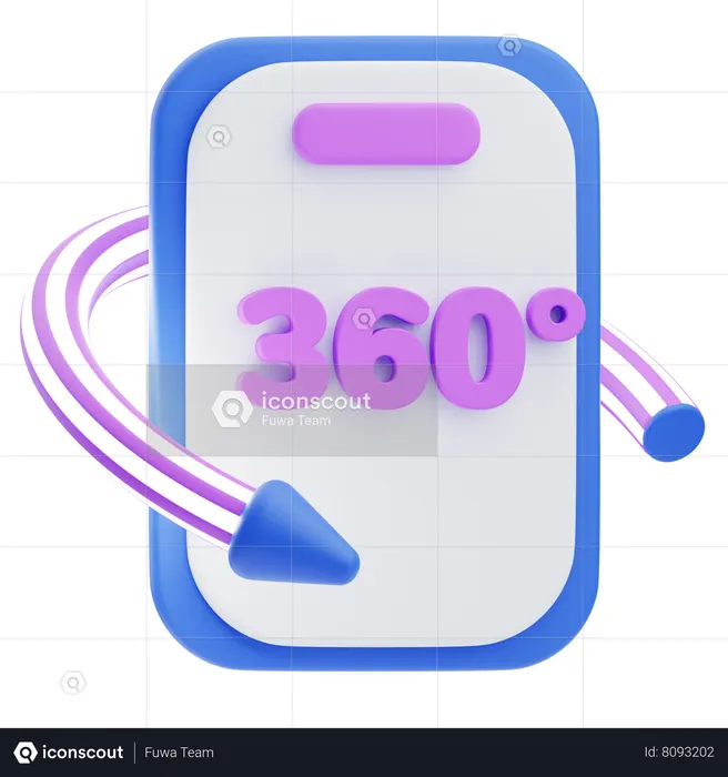360 Mobile  3D Icon