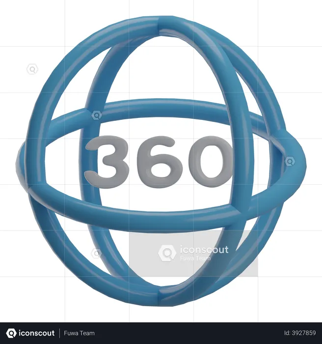 360 Video  3D Illustration