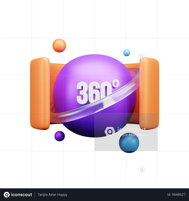 360 View  3D Icon