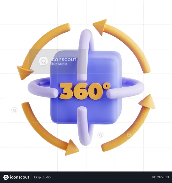 360 View  3D Icon