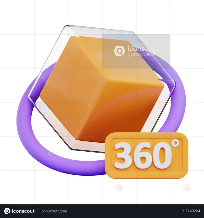 360 View  3D Icon