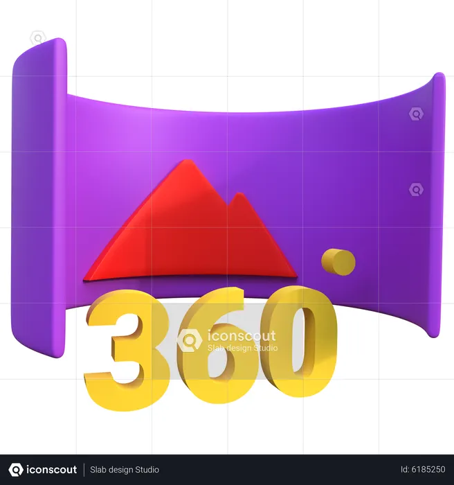 360 View  3D Icon