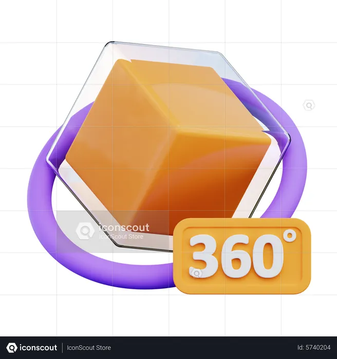 Visualização 360º  3D Icon