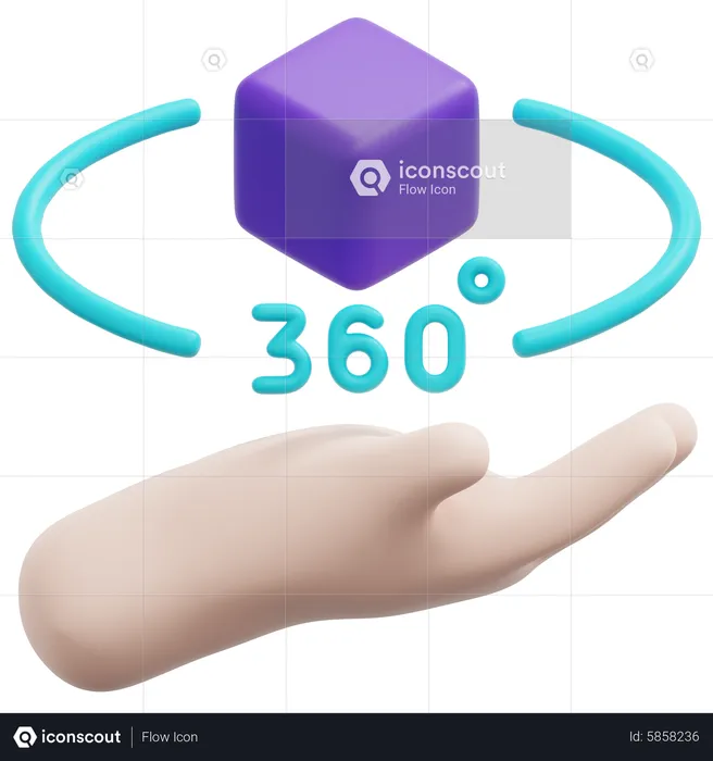 Visualização 360º  3D Icon