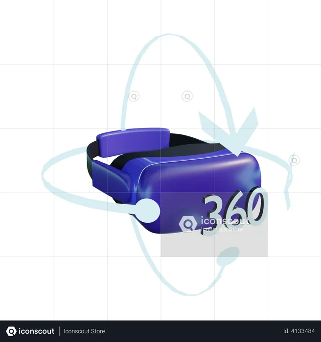 360 Vr  3D Illustration