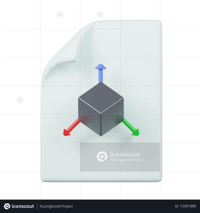 3D 파일  3D Icon