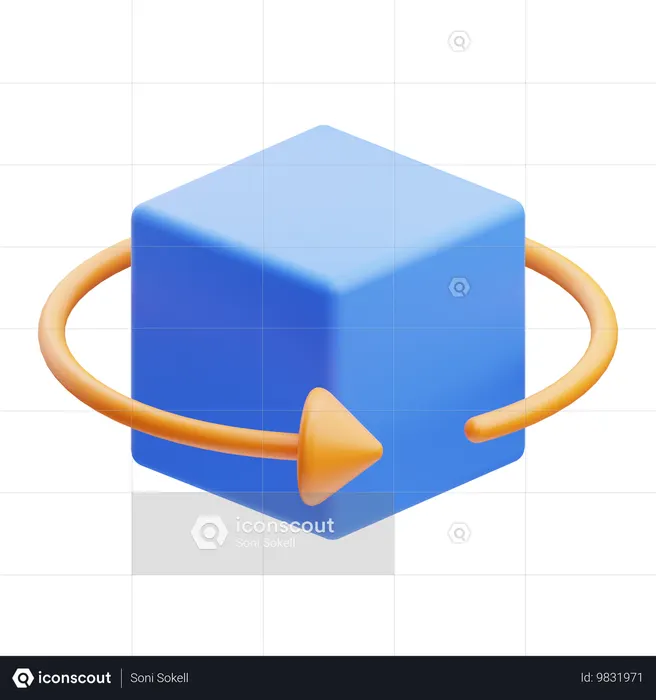 3D Cube  3D Icon