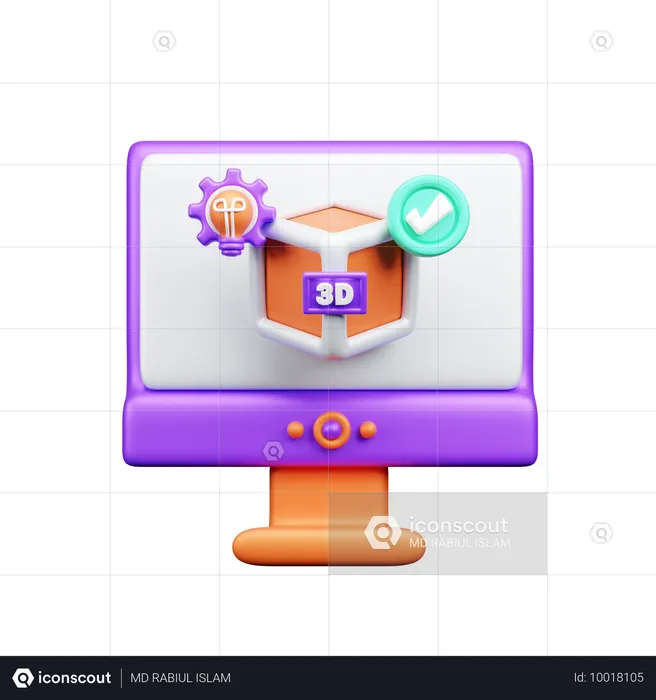 3D-Entwurf  3D Icon