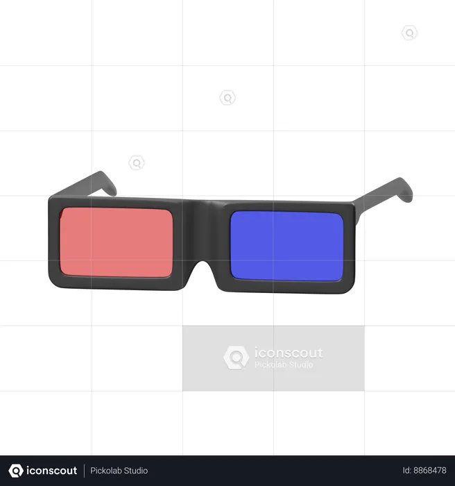 3d glasses  3D Icon