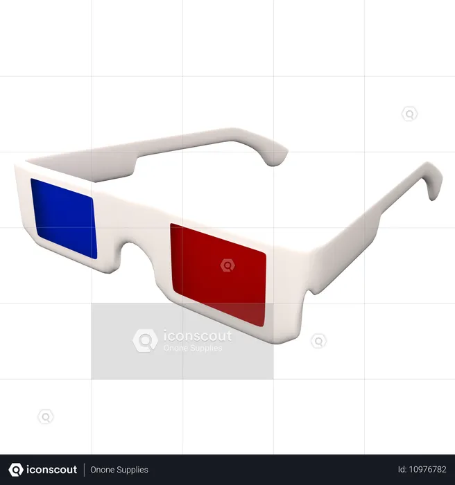 3D Glasses  3D Icon