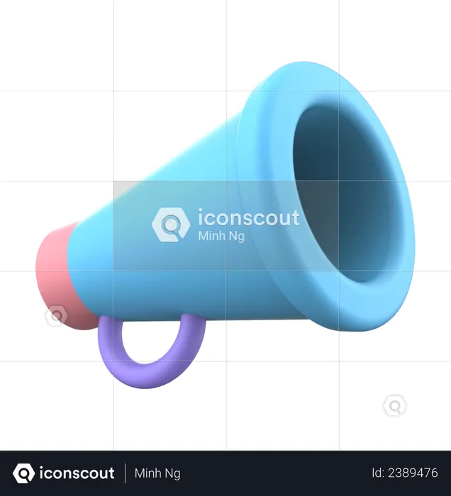 3d megaphone  3D Illustration