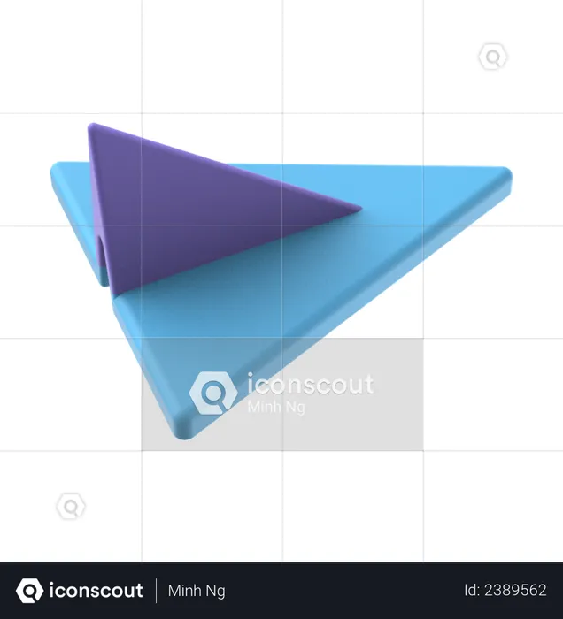 3d Paper Plane  3D Illustration
