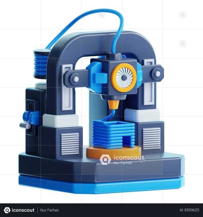 3D PRINTER  3D Icon