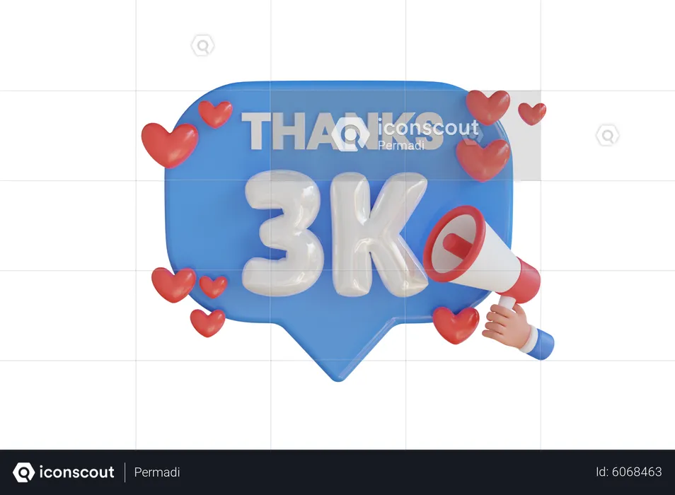 3k  3D Icon