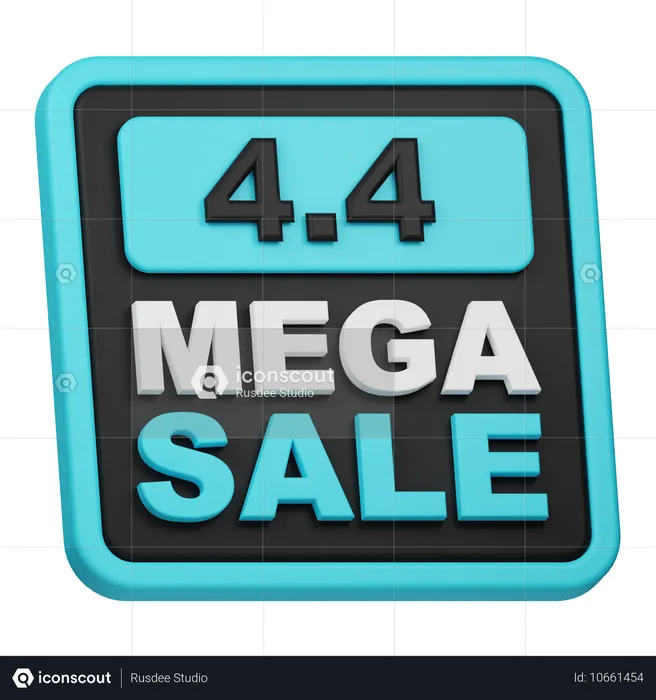 4 4 mega habitaciones  3D Icon