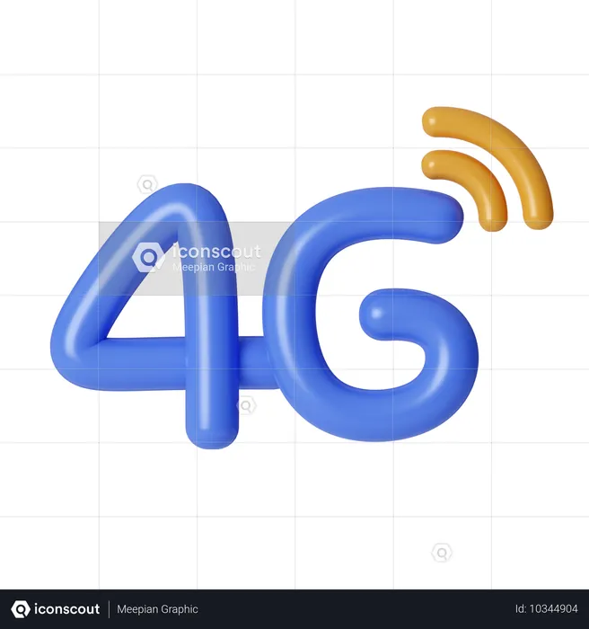 Wifi 4G  3D Icon