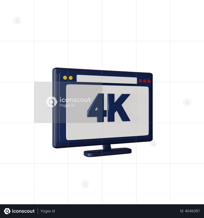 4 K Movie  3D Illustration