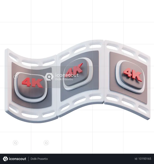 4K解像度  3D Icon