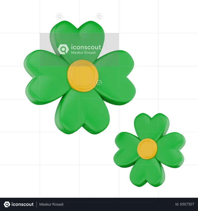 4 Leaf Clover  3D Icon