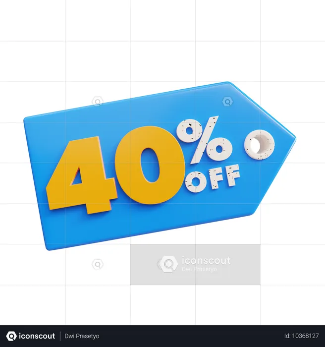 40% DE DESCUENTO  3D Icon