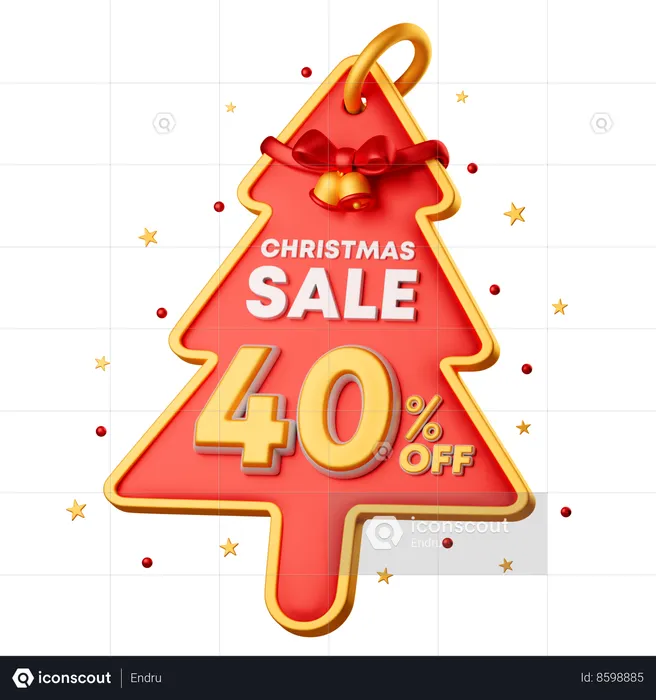 40 Percentage Special Offer  3D Icon