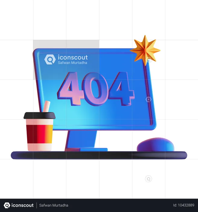 404  3D Icon