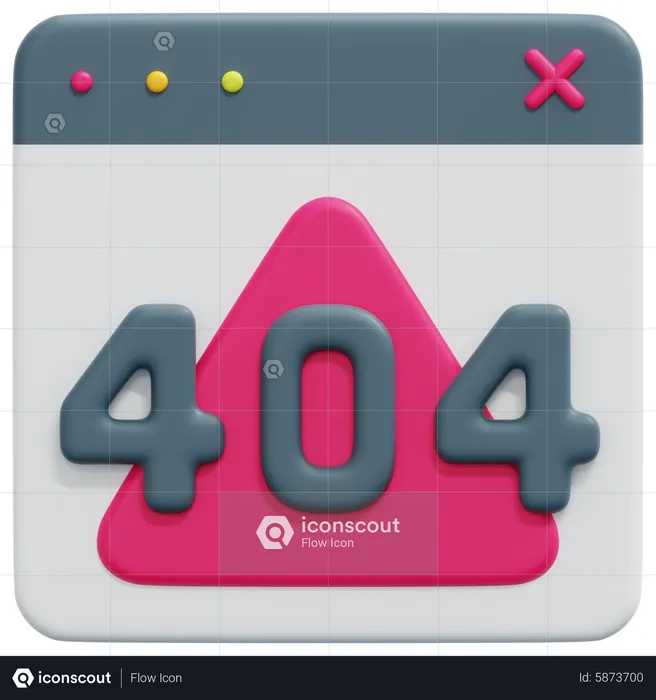 404  3D Icon