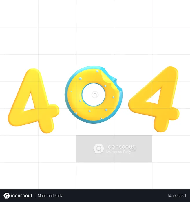 Rosquilla 404  3D Icon