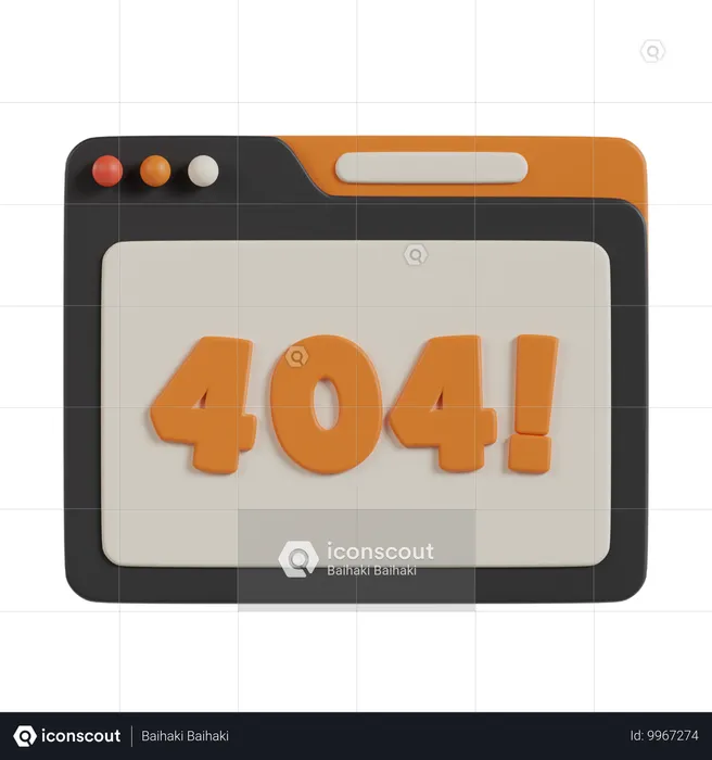 Erreur 404  3D Icon