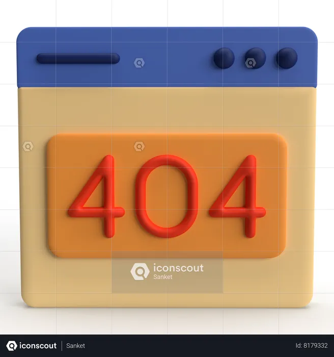 Erreur 404  3D Icon