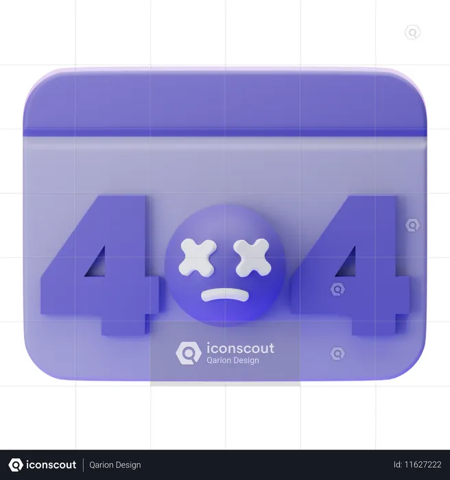 404 ERROR  3D Icon