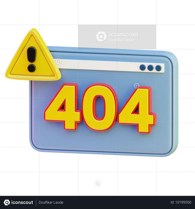 404 Fehler  3D Icon