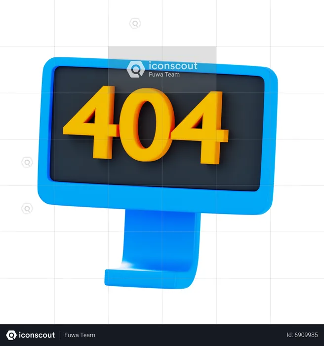 404 introuvable  3D Icon