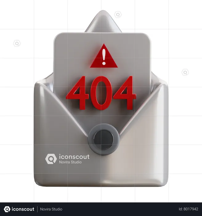 404 Mail  3D Icon