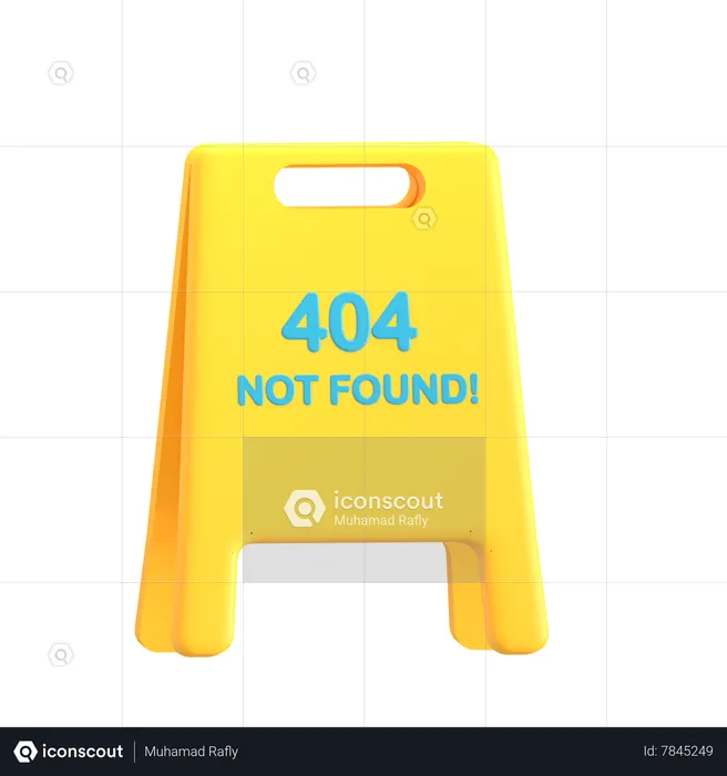 404 No encontrado  3D Icon