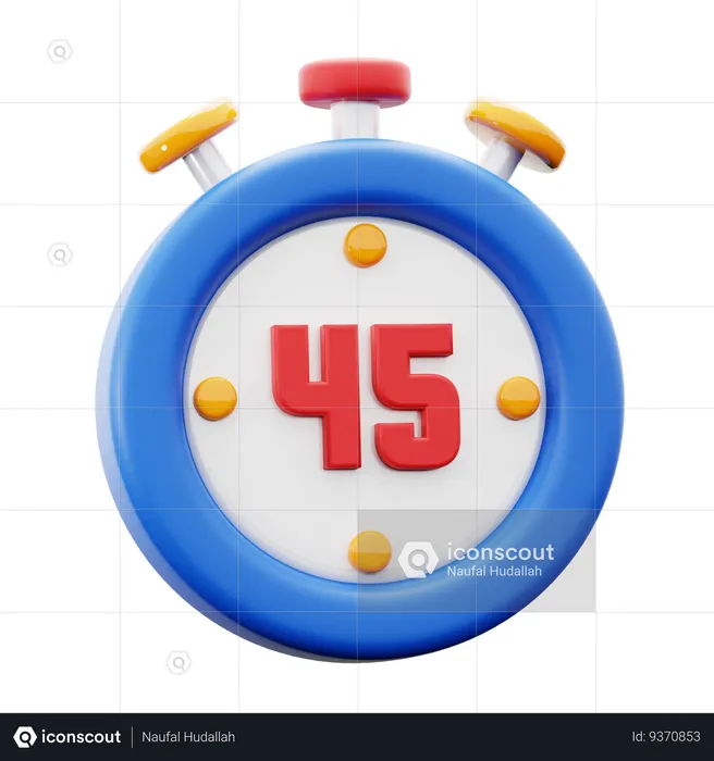 45 Minuite Game Timer  3D Icon