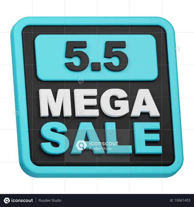 5 5 mega quartos  3D Icon