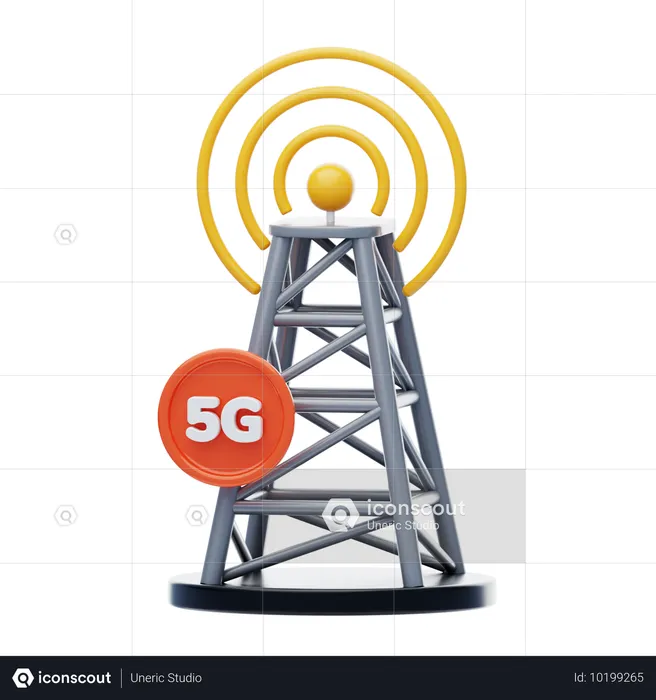 Cobertura 5G  3D Icon