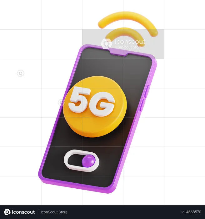 Móvil 5g  3D Icon