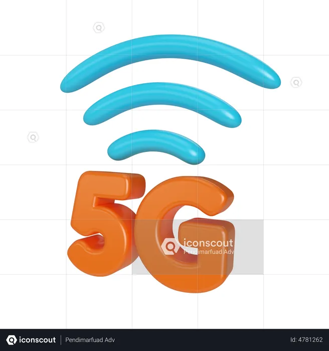 5 G Network  3D Illustration